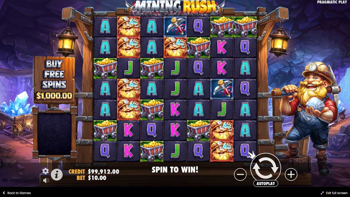 Mining Rush slot machine game